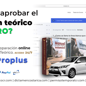 Aprueba el examen teorico de conducir para licencia tipo B1, Licencia de Carro