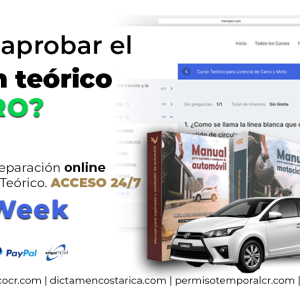 Aprueba el examen teorico de conducir para licencia tipo B1, Licencia de Carro